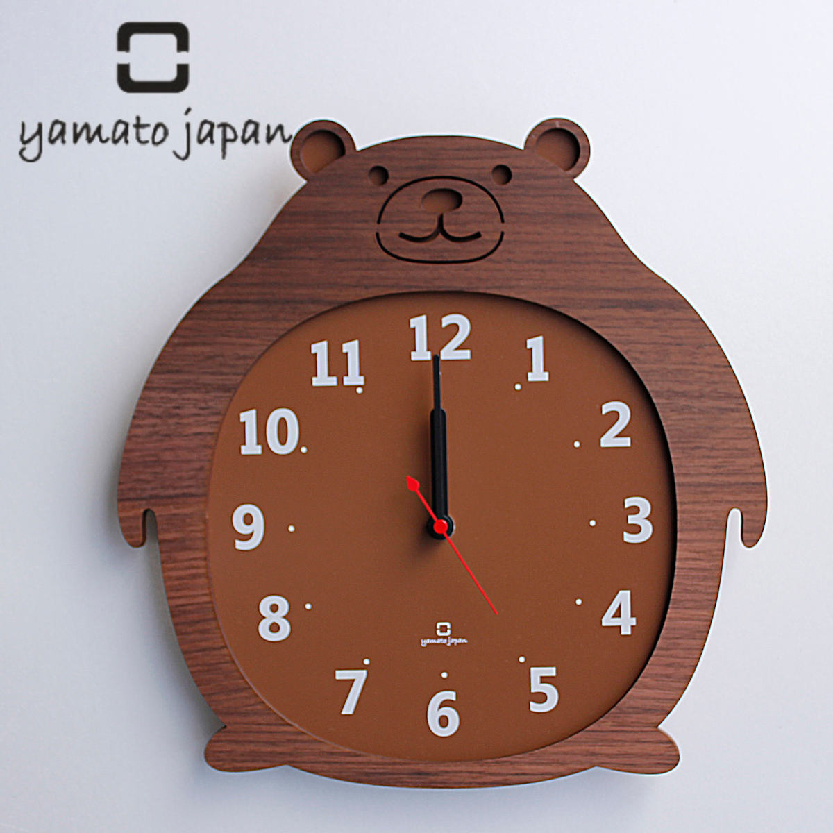 楽天市場】ヤマト工芸 CLOCK ZOO クマ 熊 YK14-003 壁掛け時計