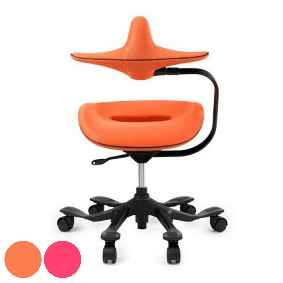 Wooridul 姿勢サポートチェア オレンジ メッシュ Wooridul 姿勢サポートチェア オレンジ メッシュ