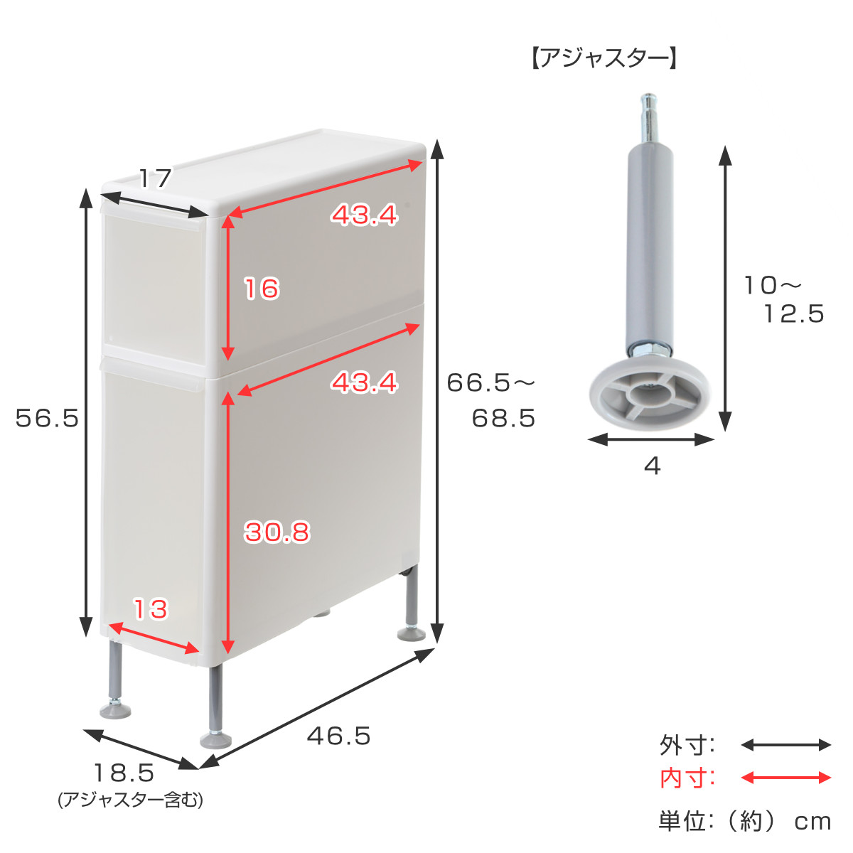 予約販売 隙間収納 洗面所 段差をまたげる隙間ストッカー 2段 幅17cm クリア 送料無料 隙間 収納 ストッカー ランドリー スリム キッチン収納  15cm 20cm 洗濯機横 すき間 便利 役立つ 有効活用 すっきり 洗面所収納 newschoolhistories.org