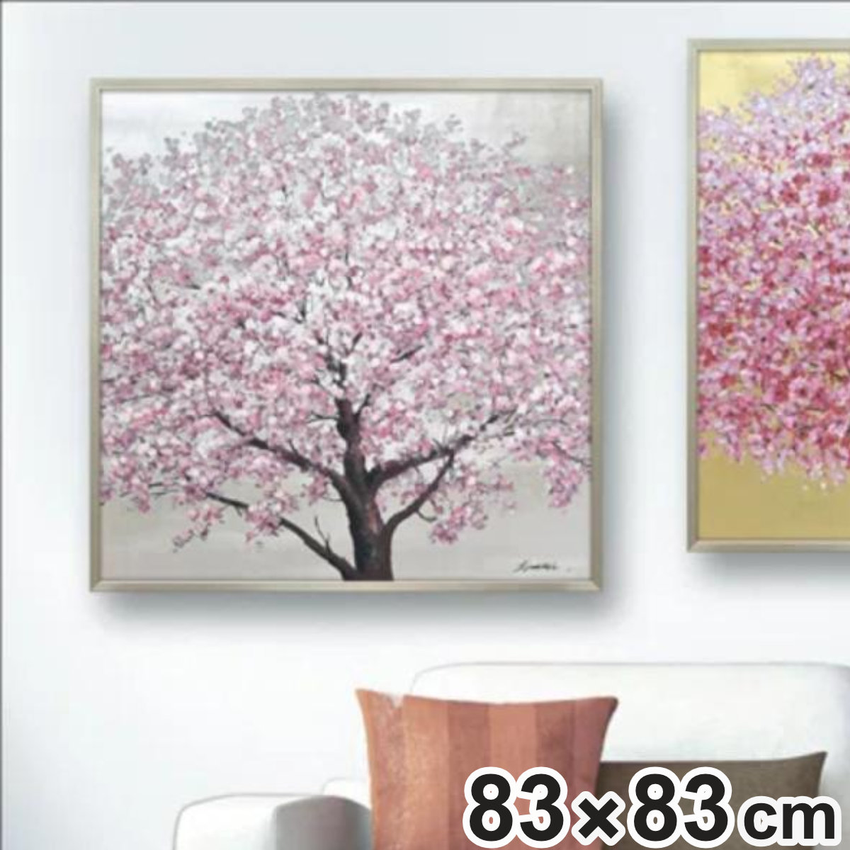 ポートレート油絵風のデジタルアートパネル アートパネル BWA120 水の抽象 50x50cm 抽象画 絵画 50角 青 海