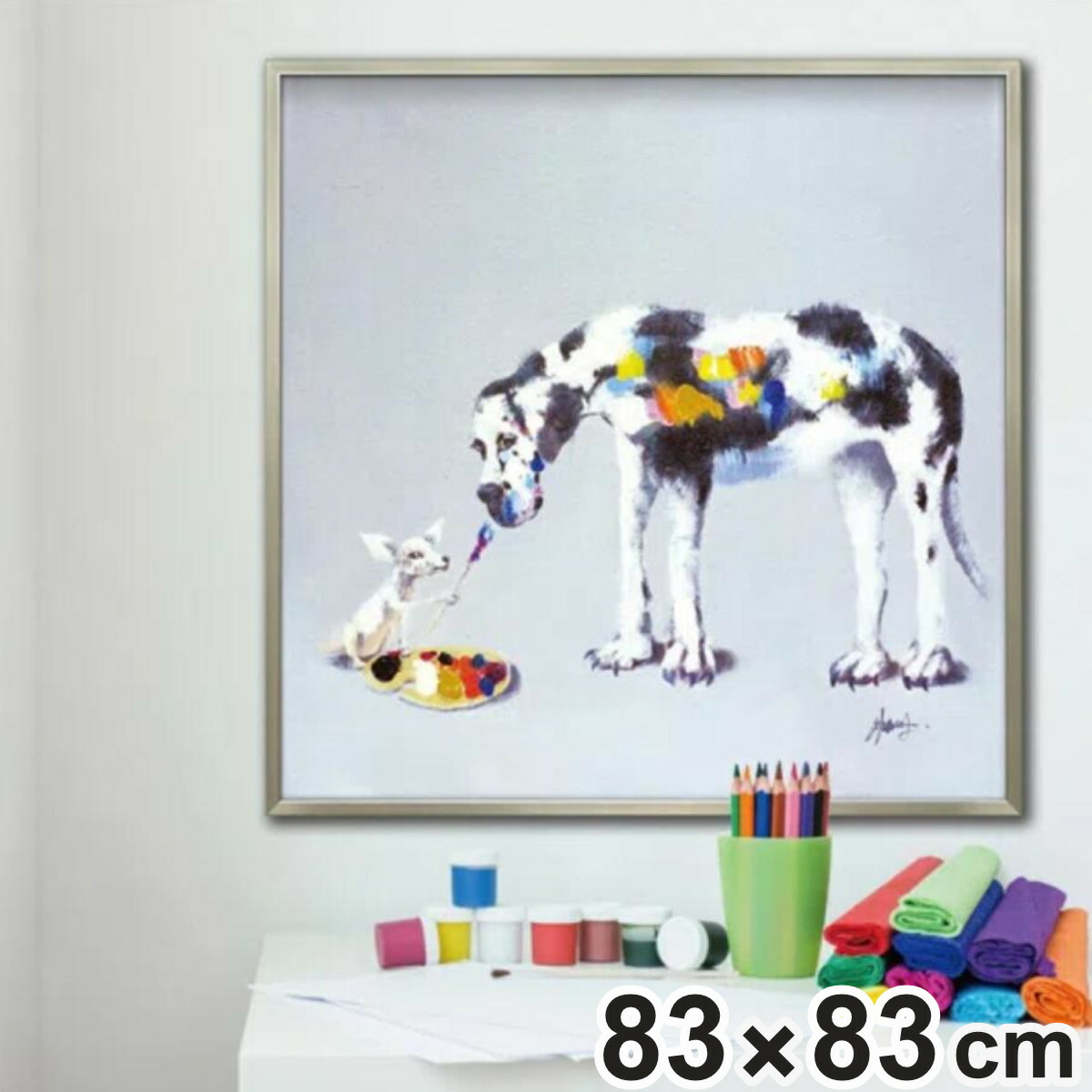 楽天市場】オイル ペイント アート「ドッグ ペインティング