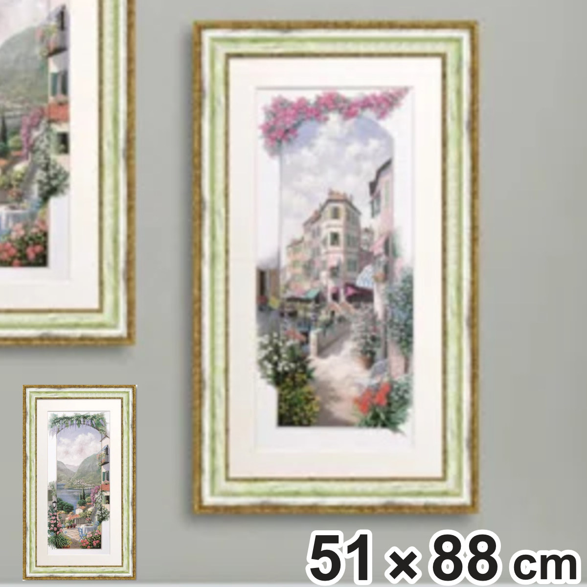 アートパネル ピーター モッツ 51×88cm ( 絵画 絵 アート インテリア 額 額入り 壁掛け おしゃれ ゲル加工 花 縦長 ポスター アートフレーム アートポスター ウォールアート パネル 額付き 華やか 風景画 )【3980円以上送料無料】|お弁当グッズのカラフルボックス