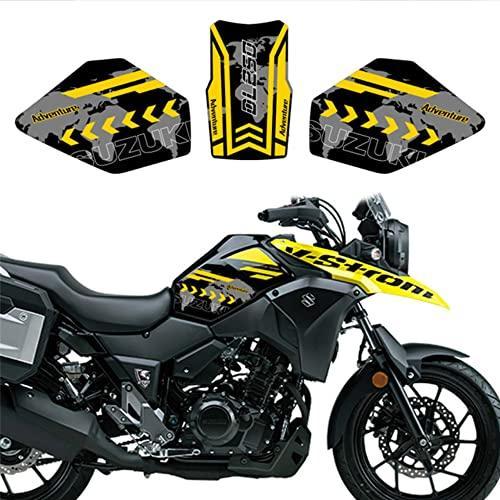 DL250 V-STROMモーターサイクル燃料タンクパッドステッカープロテクトニーグリップ燃料タンクサイドステッカFor ースズキDL250 VSTROM