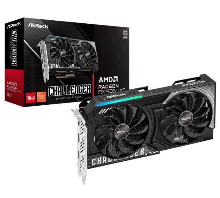 「+2倍尖んがり・新品」ASRock AMD Radeon RX 9060 XT Challenger 16GB (RX9060XT CL 16G) ドスパラ制限事項真似形  4711581491205