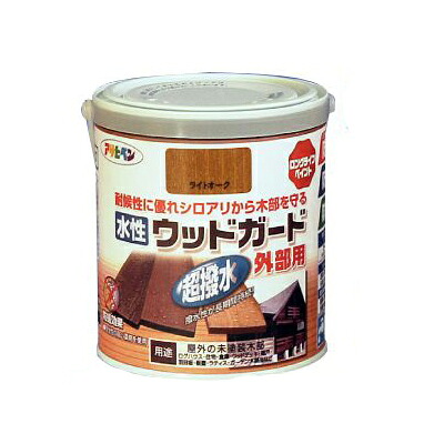 アサヒペン 水溶性 木材差し固める外の方用 [3L] アサヒペン・水溶性アクリル樹脂ウレタン脂えの具・露天・ラティス・木材甲板・園地木材生産物・殺虫剤・保存・防かび・染め付ける澄み切った仕上・水溶性えの具