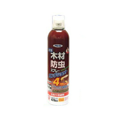 アサヒペン 水溶性 白木殺虫剤吹き付ける（ロング打つこと）[420ml×6本]アサヒペン・身寄り用屋内絵の具・白蟻避けること剤・白蟻根こそぎ・ノンフロン・低臭印字機・木部