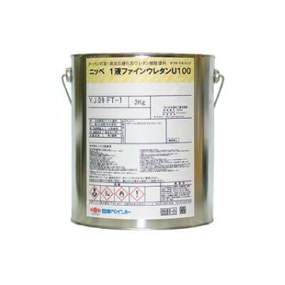 【弊社小分け商品】 ニッペ 1液ファインウレタンU100 ND-280 [3kg] 日本ペイント 淡彩色 ND色