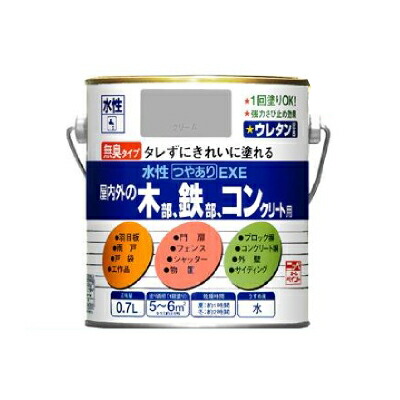 ニッペ 水性つやありEXE [3.2L] 日本ペイント・ニッペホーム・鉄部・木部・コンクリート・屋内外・アクリルエマルジョンペイント