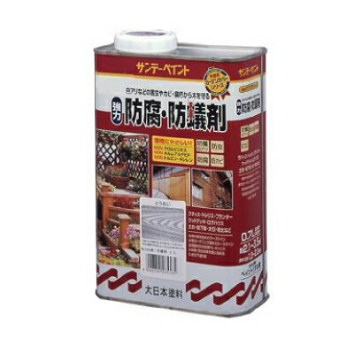 サンデーペイント 強力 防腐・防蟻剤 [3.4L] SUNDAY PAINT 下塗り用 浸透型 シロアリ駆除 白あり 白アリ 白蟻 キクイ虫 防除 防虫 防かび 防腐処理剤 木造住宅 ログハウス ウッドデッキ 柱下部