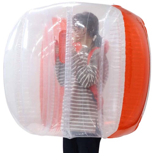 Bonarca バブルサッカーボール  PVC 砂上の楼閣どんぶり鉢 インフレータブルバブルボール 外寸120cm×100糎 内寸50糎 弁膜差しわたし2糎