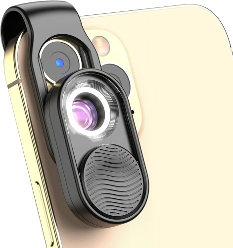 APEXEL 100倍小型顕微鏡 スマホ 顕微鏡 HD光学レンズ デジタル顕微鏡 LEDライト内蔵 スマホ用 クリップ付き マイクロスコープ 使用簡単 携帯便利 生物観察 98%のスマートフォンと互換性があ