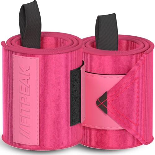 FITPEAK リストラップ 筋トレ手首 サポーター ベンチプレス ウェイト トレーニング 高重量対応 ピンク 90cm