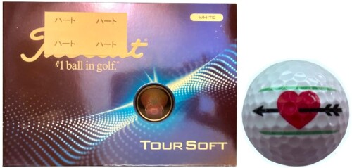 TOUR SOFT ツアーソフト 24年モデル ライン入り (白１ダース_ハート)