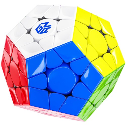 Bucubke GAN Megaminx MagLev 黒 UV 公式 磁石キューブ ステッカーレスマジックキューブGAN 12面体競技用パズルマジックキューブ3D メガガミンクスMキューブ (ブラック、UV Coated)|カラーズストア