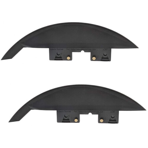 25mm レインボー Click Fins 虹 フィン スタビライザー ショートボードからSUP リバー サーフ ミニボックス + FCS 互換性 1インチ クリックフィン (4)