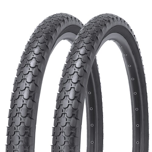 MOHEGIA 24×2.125インチ 自転車タイヤ: 2本セット 24インチ 57-507mm 全地形車交換用タイヤ - クルーザー/シティバイク/MTB 対応- ブラック