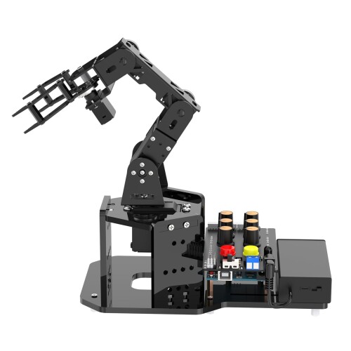 miniArm自動人形手Arrduino 5DOF/軸 人工知能学スマートロボットアーム、開けっ広げ出どころSTEM受けつたえる用自動人形精神的な統合一揃いの道具、科学の科目/コーディング/プログラム仕掛ける (Starter Kit)