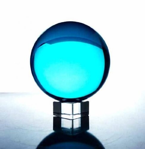 カラーボール (Cyan Blue) (82mm(台座付き))