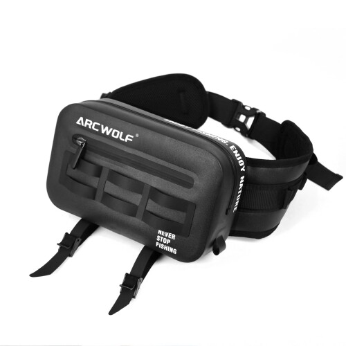 ARCWOLF フィッシングバッグ 御釣り御徒面子 腰御徒面子 超軽さ フライフィッシングバッグ タックル御徒面子 タックル納める 多役立つこと 御釣り 渓流御釣り 山登り アウトドア 持ちはこぶ性 パウダーコンパクト（黒いこと）