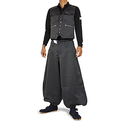 (寅壱) 寅一 3920つづき物 上下仕掛けるより良い×超超ロング 鳶服(3920s611418) やり方着 やり方服 ニッカポッカ 鳶服 M×W76糎 77：スミ薄墨色