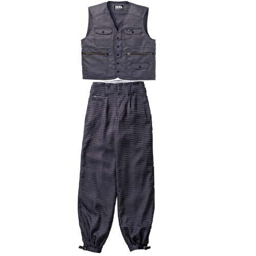 (寅壱) 寅一/7260続きもの より良い×ロングニッカ 7260s611414 トップス ニッカポッカ やり方ズボン 鳶服 LL×W82珊 19：ダークパープル