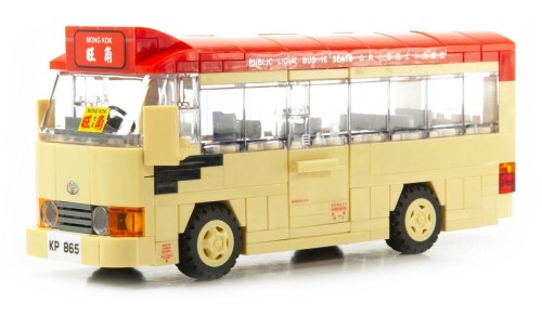 Tiny Block V04 香港トヨタ コースター 赤いこと ミニバス 差しつかえる 積み木 203天下太平
