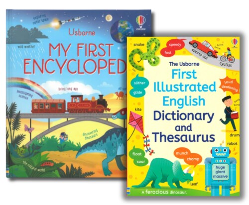 連合王国英語をしっかり学ぶ利得の 英英字引き・同意語字引き×百科辞書字引き仕掛ける｜Usborne Illustrated English Dictionary and Thesaurus×My First Encyclopedia｜自然科学・地理学・謂われ因縁など英語で一般教養を身に付ける｜中