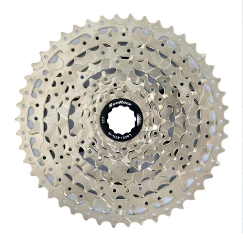 SunRace CM983 11-46T 9 Speed Wide Ratio Cassette, Silver, ST1913