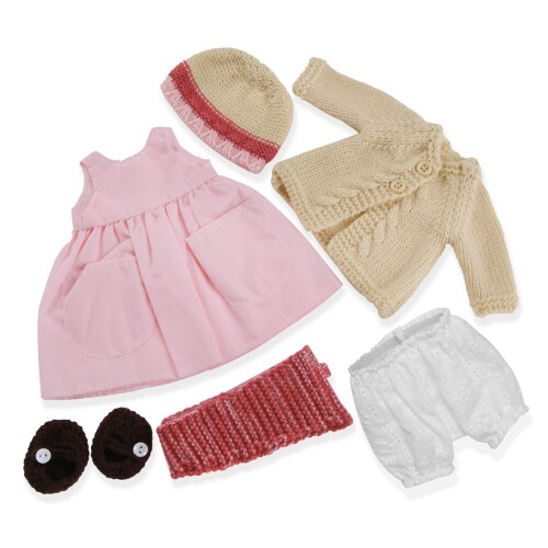 BlissfulPixie 手作り ウォルドルフ 人形の服 30cm 服セット 素敵なボックス 女の子 クリスマス 誕生日プレゼント-Abigailの服アクセサリー