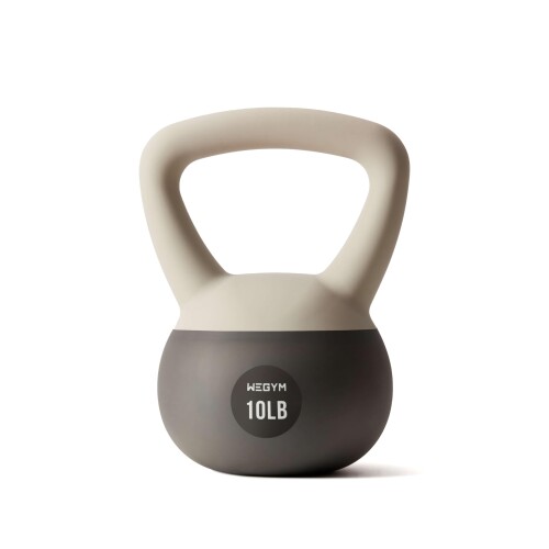 WeGym ソフトケトルベル 10/15/20/25LB 広広とした手持ち部分 筋トレ 唖鈴代用 軽く安全性のある 住み処形づくる 砂子石ころ 10LB/4.5KG