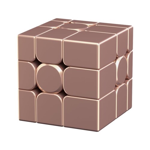 Moyu Mirror Cube V2,ミラーキューブ 3x3 マグネット式ステッカーレスキューブ 3x3x3 マジックスピードキューブ オリジナル、3Dパズルマジックキューブ ボールコアマグネットUVコーティング版