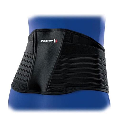 ザムスト 腰用支持者 ZW-7 ZAMST 黒いこと (383703)L
