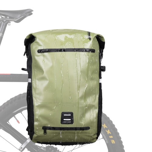Rhinowalk 自転車 パニアバッグ リアバッグ 防水 22L大容量 サイドバッグ 多機能 アウトドア ツーリングバッグ 調整可能 リュック ショルダーバッグ 取り付け簡単|カラーズストア