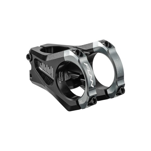 Funn イコライザー (Equalizer) バイクステム - ゼロライズ、長さ42mmのステム、35mmのバークランプ、マウンテンバイクとBMXバイク用の0度の自転車ステム (グレー)