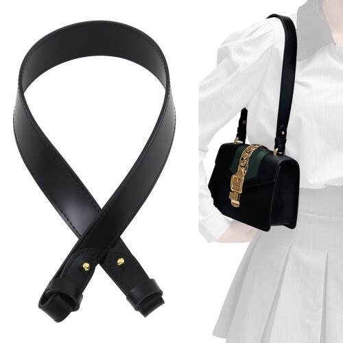 jiesinlov Vachetta レザー交換用ストラップ財布ショルダーストラップグレースフルバッグ用(幅:3.5cm&長さ:63cm-ブラック) 6,827円