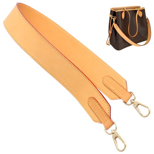 (jiesinlov) Vachetta レザーストラップ 取り替えっこ用御徒面子 ストラップ Neverful トートハンドバッグ用(蜜蝋-65糎)