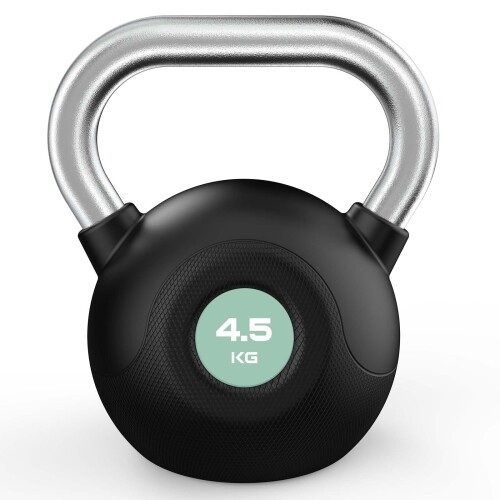 kettlebell(緑)ケトルベル 筋力トレーニング滑り止めグリップ ケトルベル ウェイト セット 全身トレーニング、ホームジム用