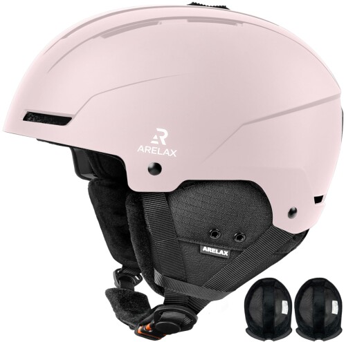 ARELAX スキー ヘルメット スノボ アジア専用 スノーボード ヘルメット 子供 大人 ジュニア 2セットライナー 洗濯可能 3D全方位4重保護 メガネ対応 改良あごカバー 上品な保温耳カバー 取|カラーズストア