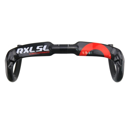 RXL SL ロードバイクカーボンハンドルドロップハンドル外径31.8粍真っ赤Cロゴタイプ内引っ張ること線UD艶有り軽さ幅400粍