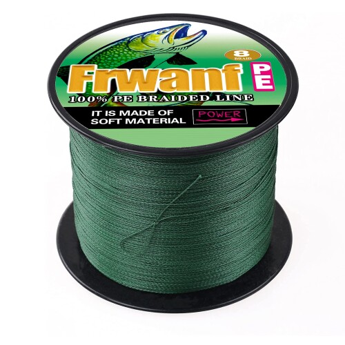 Frwanf PEライン 釣りライン(100m 150m 200m 300m 500m 1000m) (1号 1.2号 1.5号 2号 2.5号 3号 3.5号 4号 5号 6号 7号 8号 9号 10号) 8編 超強力 高感度 耐磨耗 低伸度