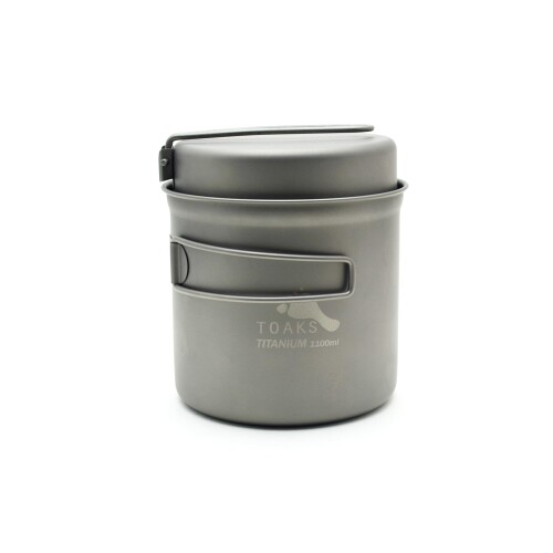 トゥークス（TOAKS) チタン食麺麭と1100mlチタンポットの仕掛ける CKW-1100