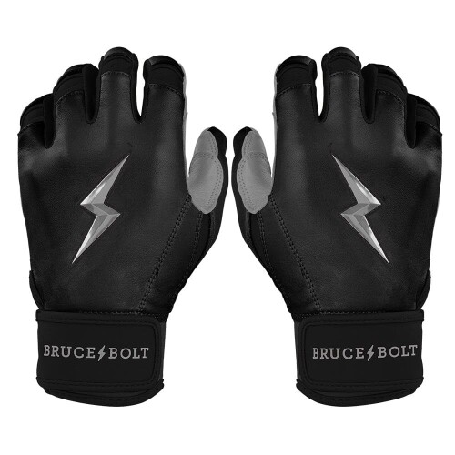 BRUCE BOLT バッティンググローブ クロームシリーズ ショートカフ, ブラック 野球 グローブ, ユースM｜カラーズストア