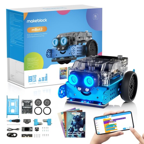 Makeblock mBot2 プログラミングロボット コーディングと工学を学ぶ Scratch Pythonをサポーする 8歳以上 子供向けSTEMロボットおもちゃ 英語コーディングガイド付き ギフト|カラーズストア
