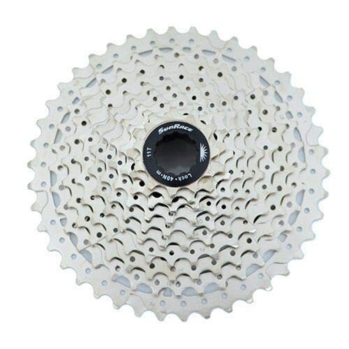 SunRace CSMS3 Wide Ratio Cassette 11-42T, 10 Speed, Silver #XTE1377 スポーツ・アウトドア-その他-自転車用パーツ