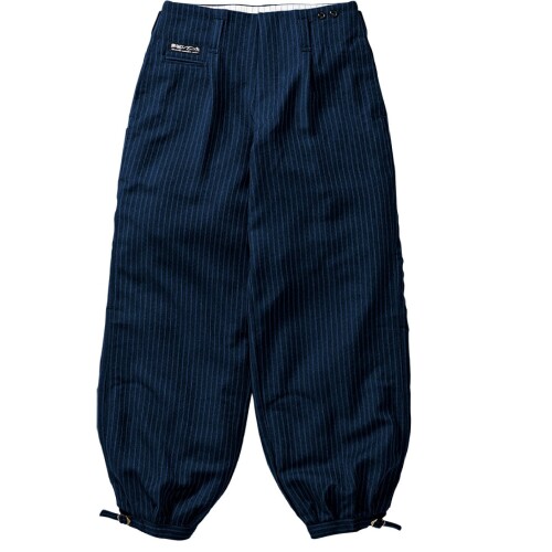 (寅壱) 寅一 ロングニッカ 4309-414 濃コン 14 W115 縞模様柄 ボトムスやり方着 やり方服 ニッカポッカ やり方ズボン鳶服