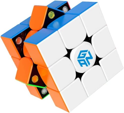GAN 356X v2, 公式 競技用 ガンキューブ - 磁石 回しやすい マジックキューブ 3x3 ステッカーレス 高機能 マグネットキューブ