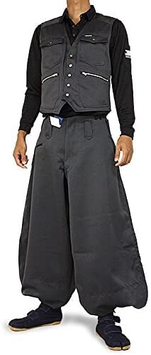 (寅壱) 寅一 3920続きもの 上下書き割りより良い×超超ロング 青碧付け紙 鳶服(3920s611418) やり方着 やり方服 ニッカポッカ 鳶服 M×W85珊 13：クロ