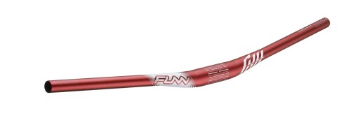 Funn(ファン) フル-オン(Full On)、 MTB、自転車用ハンドルバー、クランプ径:[ファイ]35mm、幅785mm、耐久性、剛性感、柔軟性、衝撃吸収性、軽量化（15ｍｍ上昇、レッド）