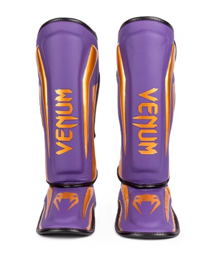 VENUM レッグガード ELITE SHINGUARDS //レガース キックボクシング スパーリング 安全装置 脛かばい立て 格闘技 (ダークパープル, X-Large)