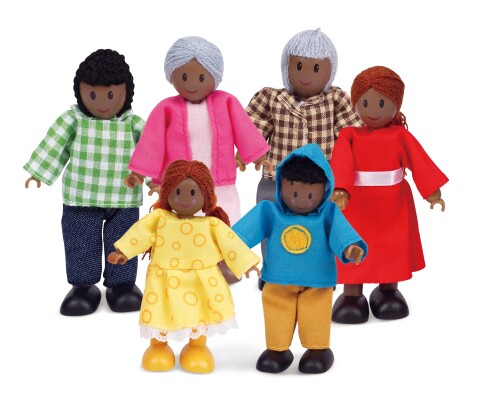 Hape - E3501 - Mini-poup?e - Famille Heureuse - Afro-アメリシウム?ricaine